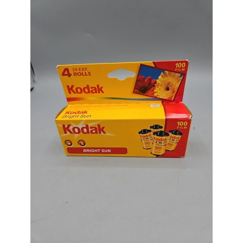 4 Rolls Kodak 100 Color 35mm Film, 24 Exposure Rolls Bright Sun